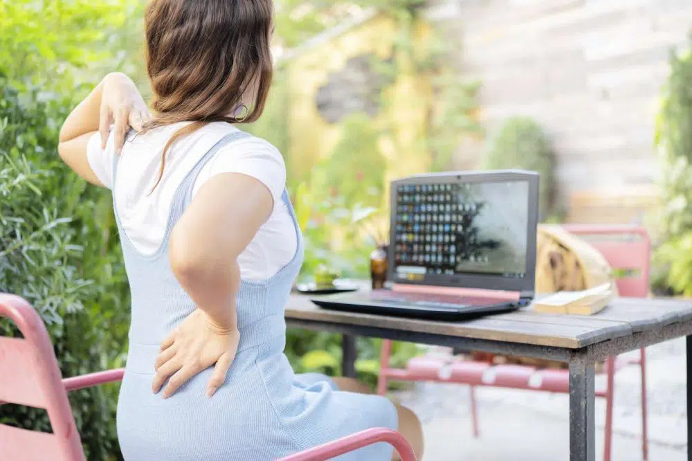 Dolor de espalda en el teletrabajo